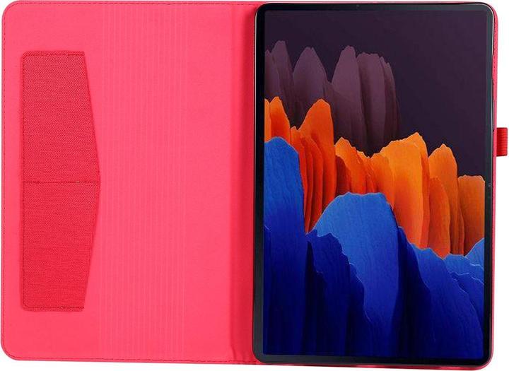 Produktbild König Design Schutz Tablet Hülle für Samsung Galaxy Tab S7 FE Case Cover Tasche Etuis Rot Neu (Galaxy Tab S7 FE)