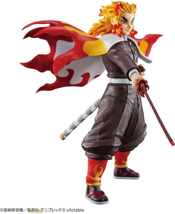 Actual product image Bandai Demon Slayer Kyojuro Rengoku Model Kit 12cm