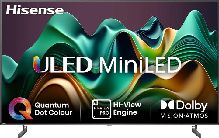 Actual product image Hisense TV 65U6NQ (164 cm (65 inch), black/dark grey, UltraHD/4K, Triple Tuner, Mini LED) (65", Mini-LED, ULED, 4K)