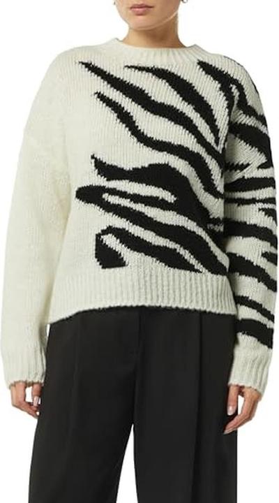 Actual product image Comma Strickpullover Strickpullover mit Intarsien (40)