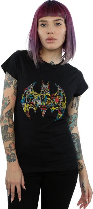 Immagine prodotto Maglietta in cotone da donna/ragazzo Batman Batgirl Logo Collage (M)