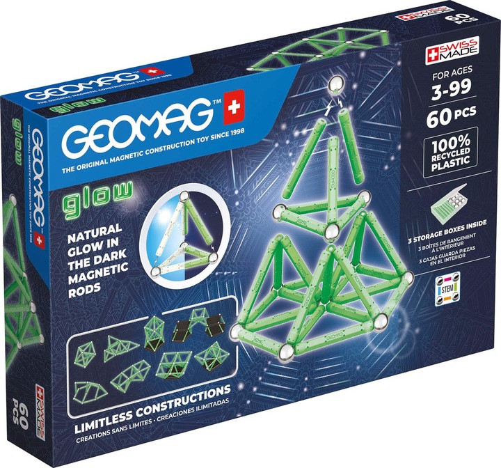 Actual product image Geomag Panels Green line Glow