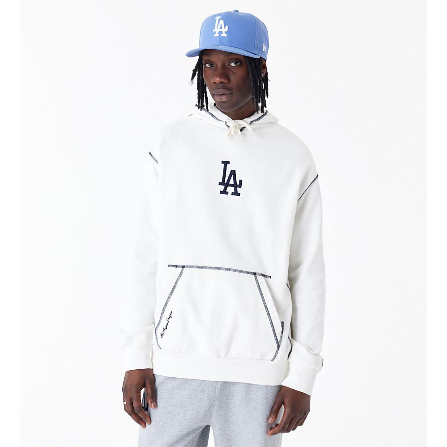 Thumbnail - New Era, Herren, Pullover, hoodie los angeles dodgers lb world series, Orange, (M)
