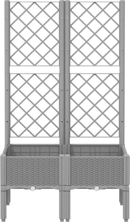 Actual product image vidaXL Planter with trellis PP
