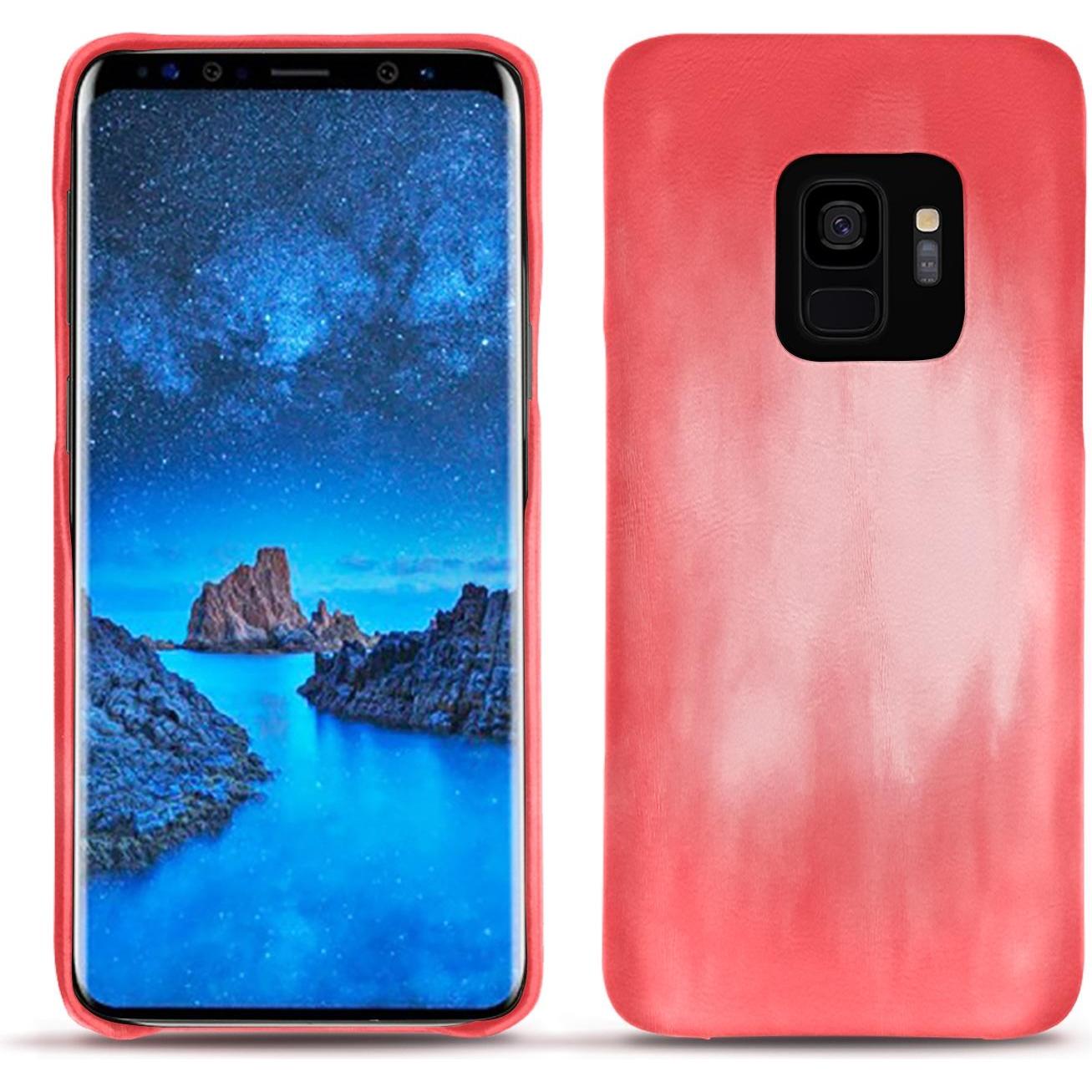 Thumbnail - Noreve Lederschutzhülle (Samsung Galaxy S9), Smartphone Hülle, Rosa