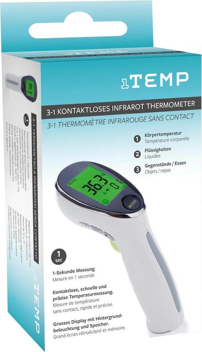 Produktbild 1Temp 3 in 1 Infrarot (Stirn, Berührungslos)