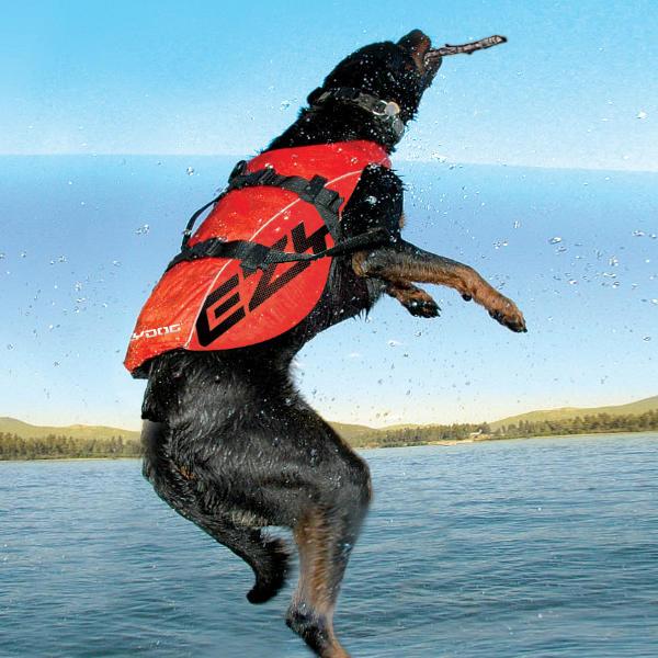 Actual product image EzyDog Life Jacket X2 Boost Red M 18-27kg (M, Dog life jacket)