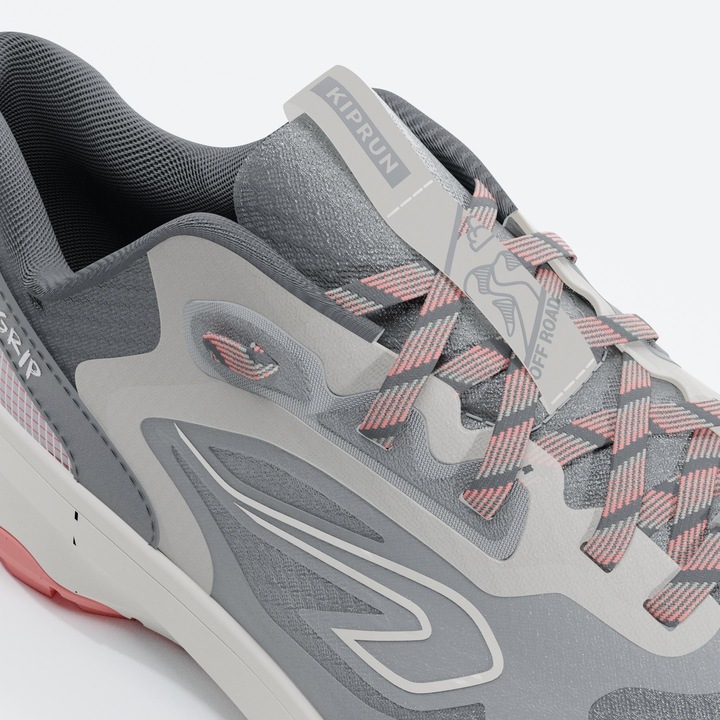 Actual product image Kalenji Trailrunningschuhe Damen - JogFlow 190 Grip dunkelgrau/pink (40)