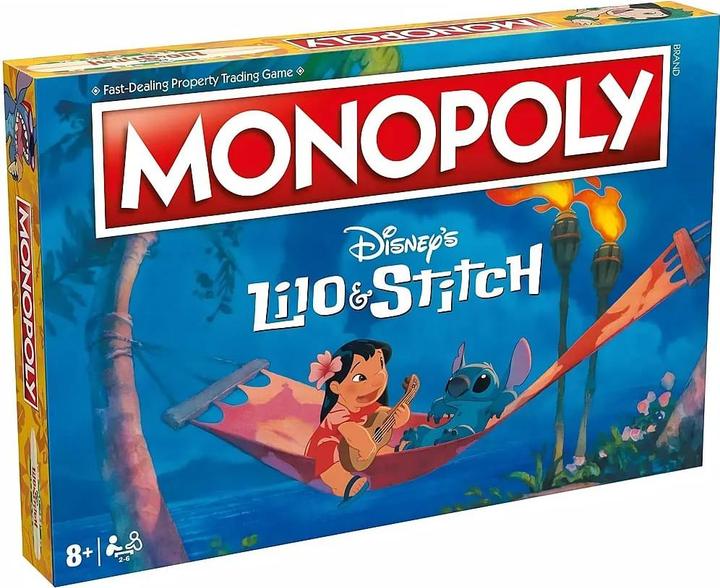 Actual product image Winning Moves Lilo and Stitch Monopoly Board Game, Embark on an out of this world journey with Lilo (English)