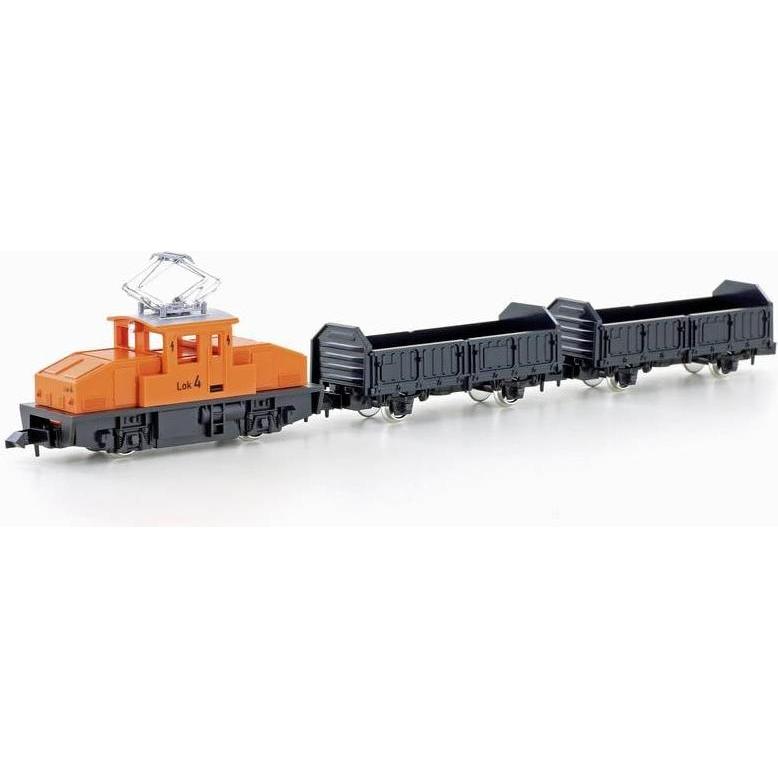 Lemke KATO by K105007 N Güterzug-Set E-Lok BR 169 mit 2 Güterwagen der DB Orange (Spur N)
