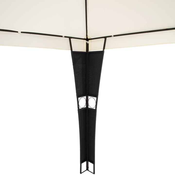 Actual product image tectake Gazebo Mona 3x4m rattan (400 cm, 300 cm)
