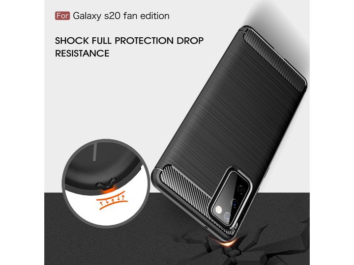 Immagine prodotto Screenguard Samsung Galaxy S20 FE Cover Carbon Brushed Soft TPU (Samsung Galaxy S20 FE)