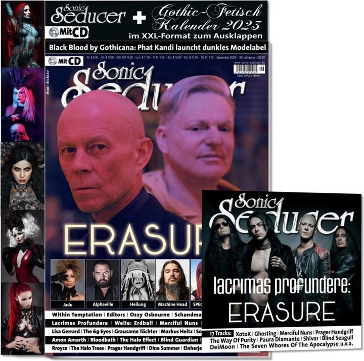 Actual product image Sonic Seducer Multi-Pack 01/2023 with issue 07-08/22 + 09/22 (Hardcover, German)