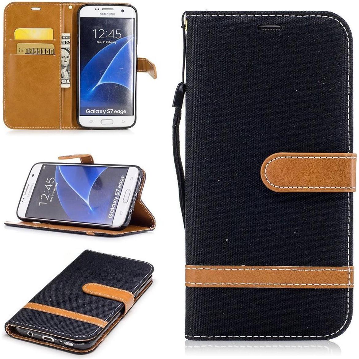 Thumbnail - König Design Hülle Handy Schutz für Samsung Galaxy S7 Edge Case Cover Tasche Wallet Etui Neu (Samsung Galaxy S7 Edge), S...