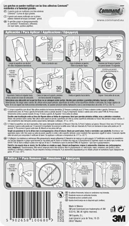 Produktbild 3M Command towel hook, large, white, 1 pcs + 2 strips, max 2.2 kg