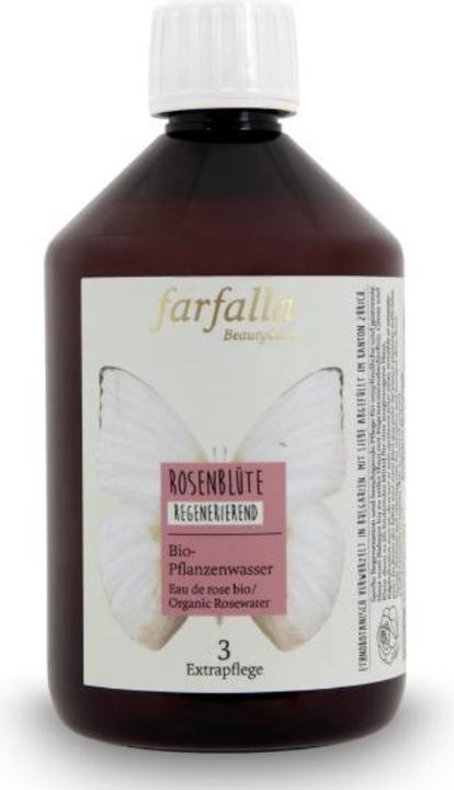 Produktbild Farfalla Bio-Pflanzenwasser - Rosenblüte, Bio-Pflanzenwasser (Gesichtswasser, 500 ml)