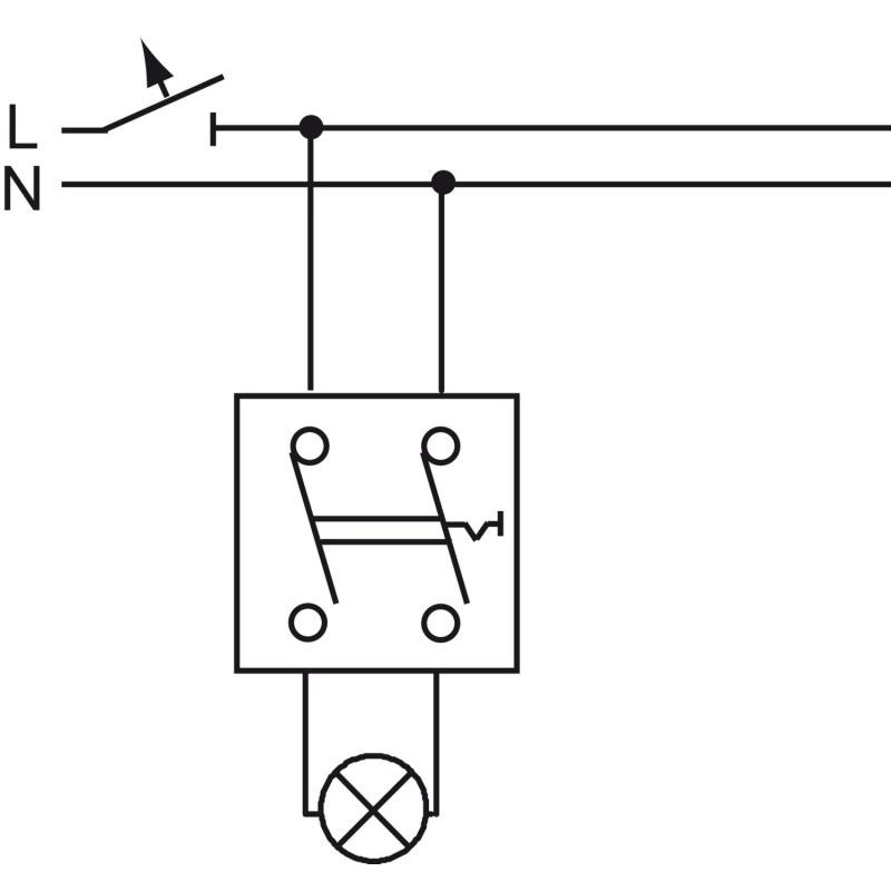 Thumbnail - Busch-Jaeger Ausschalter 2-pol 2000/2US 2000/2US (1012-0-2034), Taster + Schalter, Blau