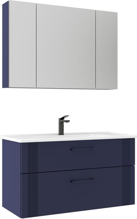 Produktbild Homitis Bari 100 v2 Bathroom Cabinet With Sink & Mirror Set (2 Pieces)