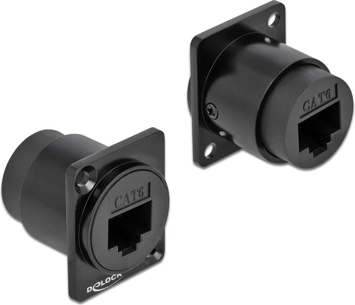 Produktbild Delock D-Type Module RJ45 Cat.6 jack to jack (Netzwerk Zubehör)