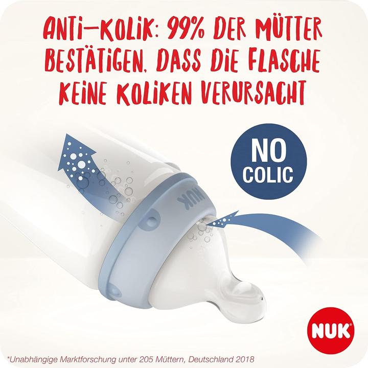 Produktbild NUK Erstausstattungsset mit Flaschen, Sauger, Wärmer und Zubehör für Neugeborene (150 ml)