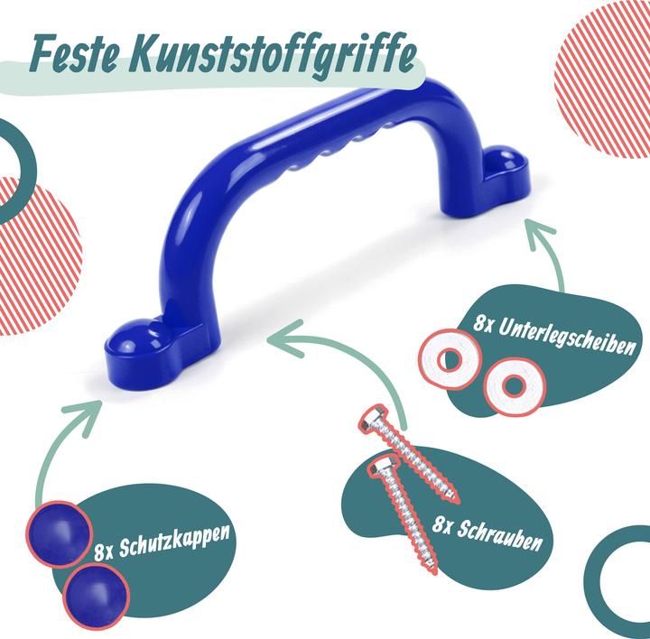 Produktbild Relaxdays Klettergerüst-Griffe (Blau)