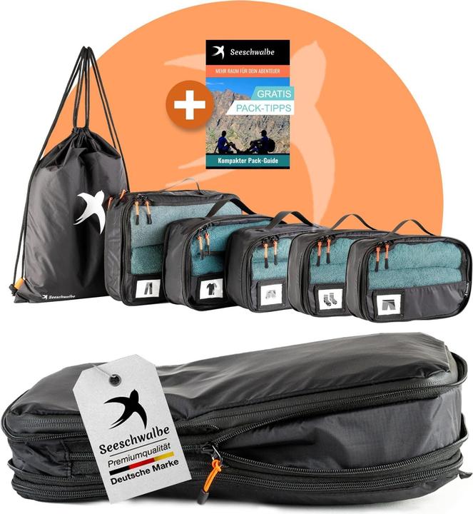 Produktbild Seeschwalbe 6-teiliges Packwürfel-Set mit Kompression
