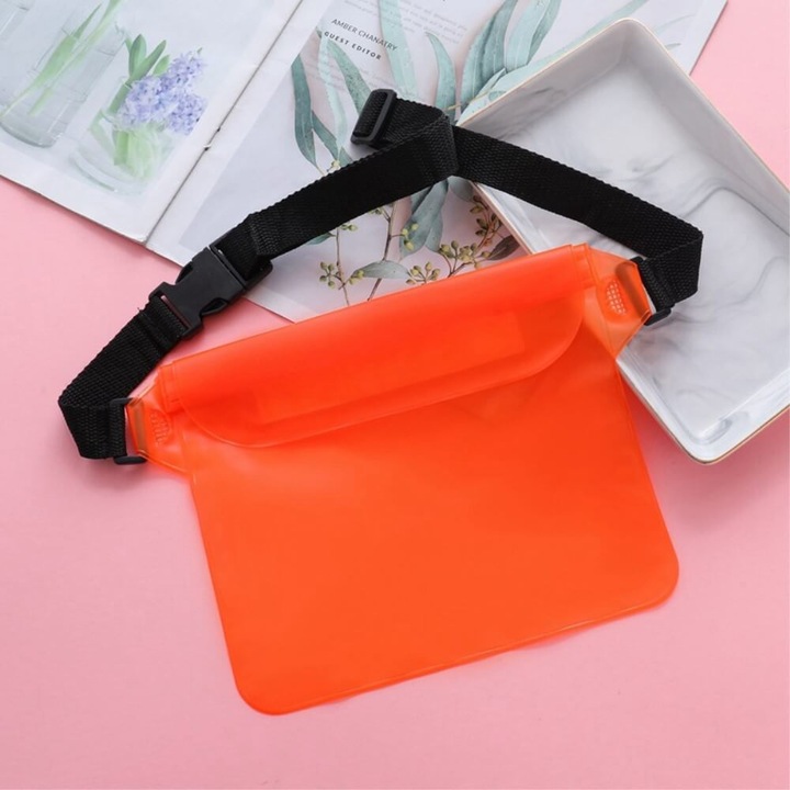 Cover-Discount Waterdichte tas Dry Bag voor mobiel en kleine goederen oranje (0.30 l)
