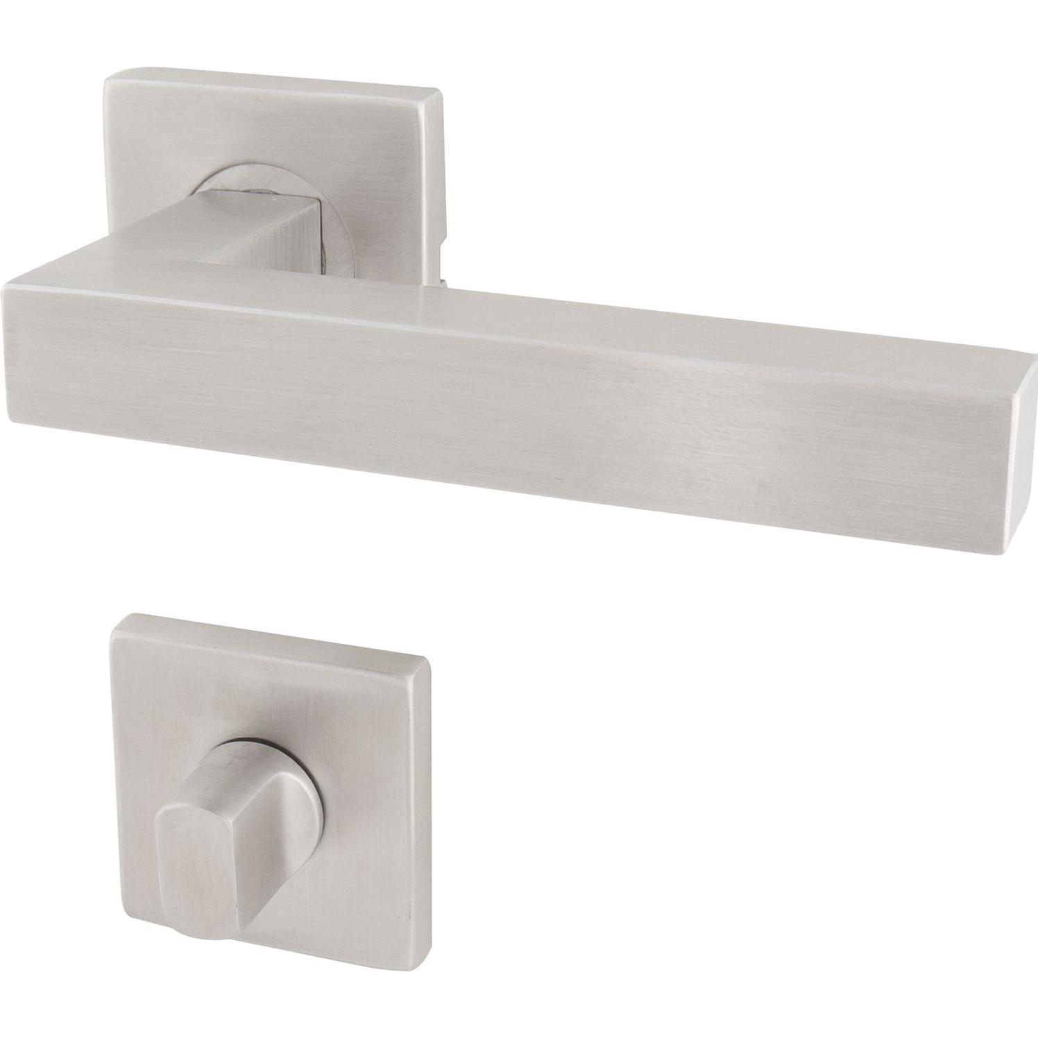 Marchesi, Türgriff + Fenstergriff, Drückergarnitur PULA - auf Rosette WC, 38 - 45, Edelstahl (Türgarnitur)