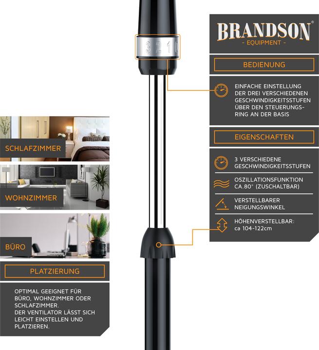 Produktbild Brandson Standventilator (48 dB)