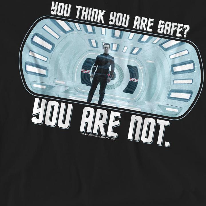 Actual product image Star Trek: Into Darkness Unisex Adult Not Safe T-Shirt (S)