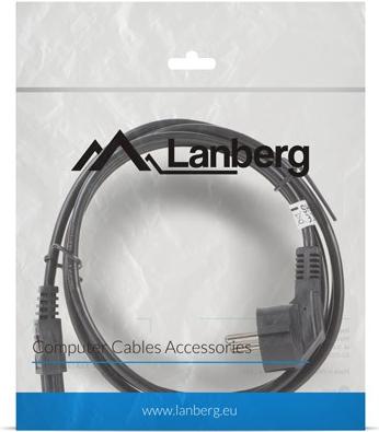 Actual product image Lanberg CA-C5CA-11CC-0018-BK Power cable CEE7/7 -coupler (1.80 m, CEE 7/7)