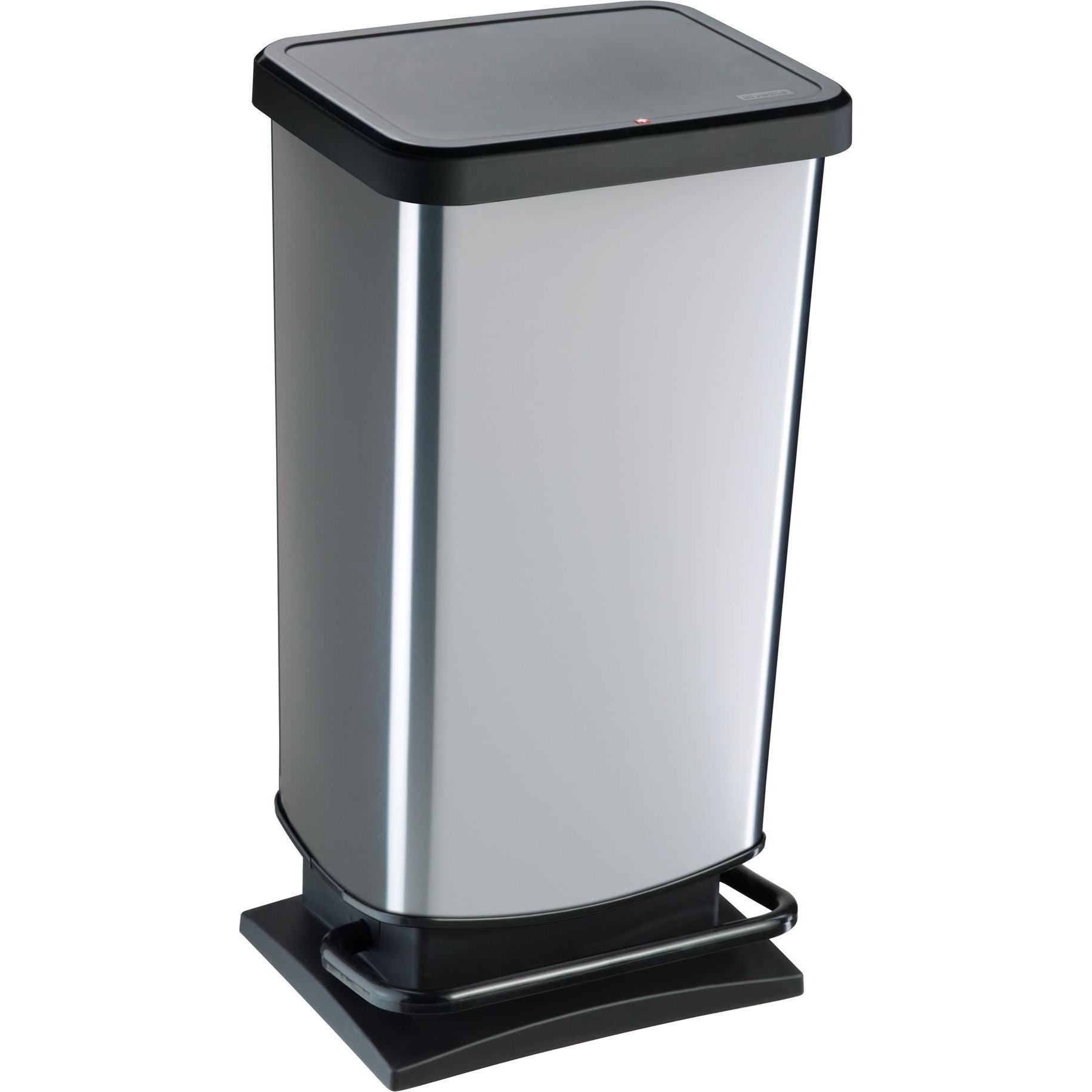 Rotho Paso, Abfalleimer, Silber