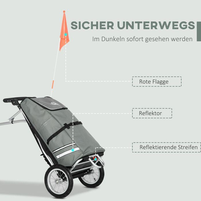 Actual product image Swisshandel24 2 in 1 load trailer Shopping trolley for shopping trolley Bicycle trailer Transport trailer with