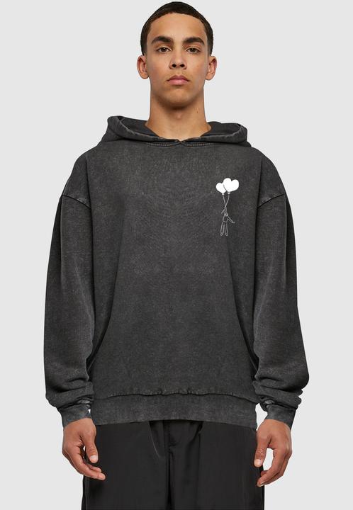 Produktbild Merchcode Love In The Air Acid Washed Oversize Hoody - 177189 (S)