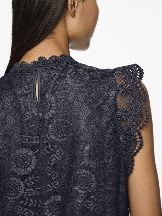 Actual product image Pieces Pcolline Sl Lace Top Wvn Noos (L)