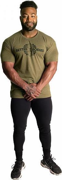 Actual product image Better Bodies Recruit Tee Army Green Melange (XL)