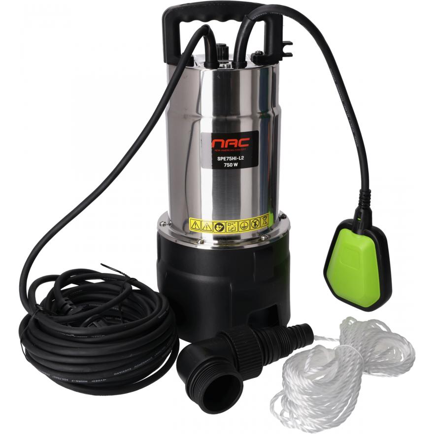 NAC, Pompa da giardino, 750-W-Schmutzwasserpumpe (Pompa per acque cariche)