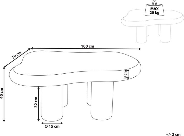 Actual product image Beliani Ondle