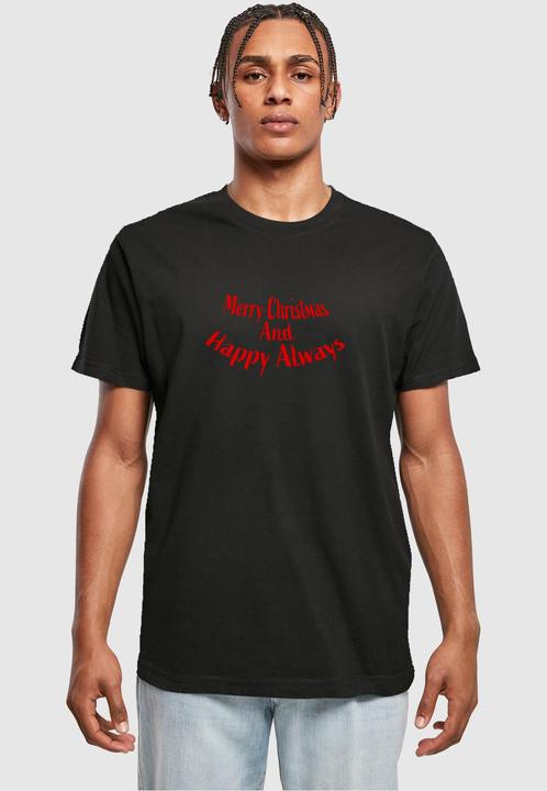 Produktbild Merchcode Merry Christmas And Happy Always T-Shirt Round Neck - 116935 (4XL)