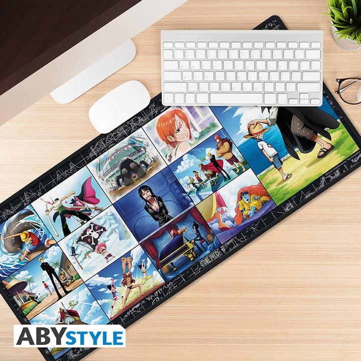 Actual product image ABYstyle One Piece Tappetino Mouse XXL: Strawhat Crew 90x40cm (XXL)