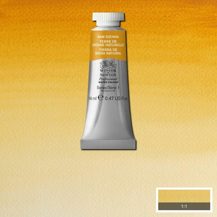 Actual product image Winsor & Newton Watercolour proff. 14ml Raw Sienna 552 (Raw Sienna 552, 14 ml)