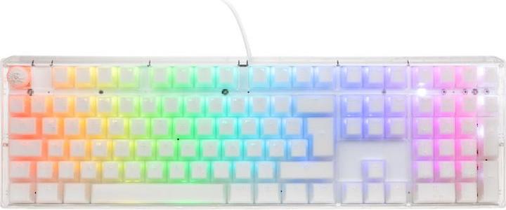 Actual product image Ducky One 3 Aura White Gaming Keyboard, RGB LED - MX-Blue (US, Cable)