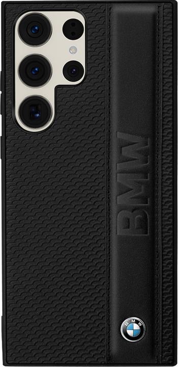 Image du produit BMW Étui BMHCS23L22RDPK S23 Ultra S918 czarny/black hardcase Leather Textured & Stripe (Samsung Galaxy S23 Ultra)