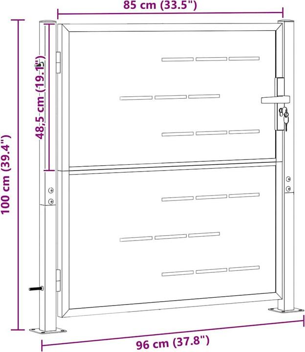 Produktbild vidaXL Gartentor