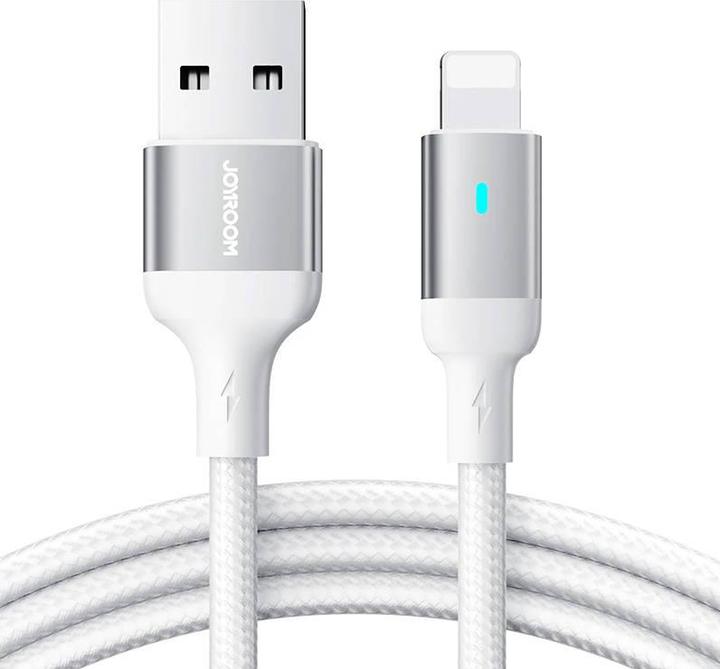 Image du produit Joyroom S-UL012A10 Extraordinary Series 2.4A USB-A to Lightning Fast Charging Data Cable 3m-White (3 m, USB 3.2 Gen 1)
