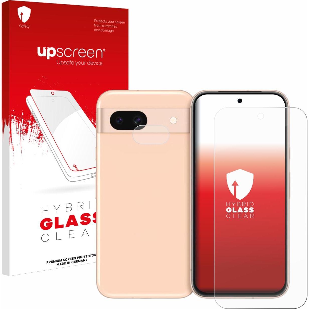 upscreen Scratch Shield Panzerglasfolie (1 Stück, Google Pixel 8a), Smartphone Schutzfolie, Transparent