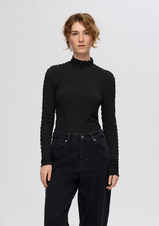 Produktbild Selected Femme Texturiertes Oberteil mit langen Ärmeln (XS)