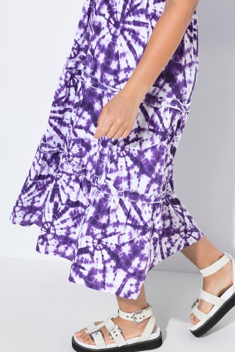 Produktbild Angel of Style Jerseykleid, A-Linie, Batik.Muster, Halbarm (50)
