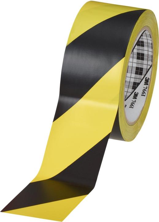 Produktbild 3M 766I MarkierungsbandSchwarzes und gelbes Vinylband0,12mmx50mmx33m (50 mm)