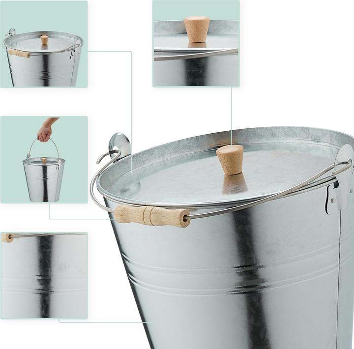 Actual product image Relaxdays Ash bucket